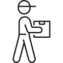 A photorealistic line drawing of Mark D'Aria lifting a heavy box of GPUs. JK it's a stick figure, I'm not a great artist