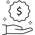 A line drawing depicting the offers Bitpro makes for used GPUs and computer hardware