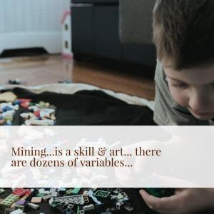 Mining is a skill & art - kid playing