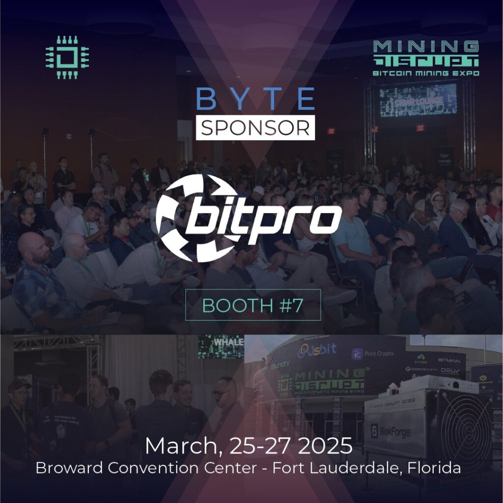 Bitpro at Mining Disrupt Sponsorship Announcement